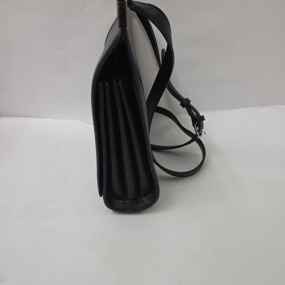 Calvin Klein Palm Black Double Compartment Crossbody Messenger Bag NWOT - Picture 8 of 11